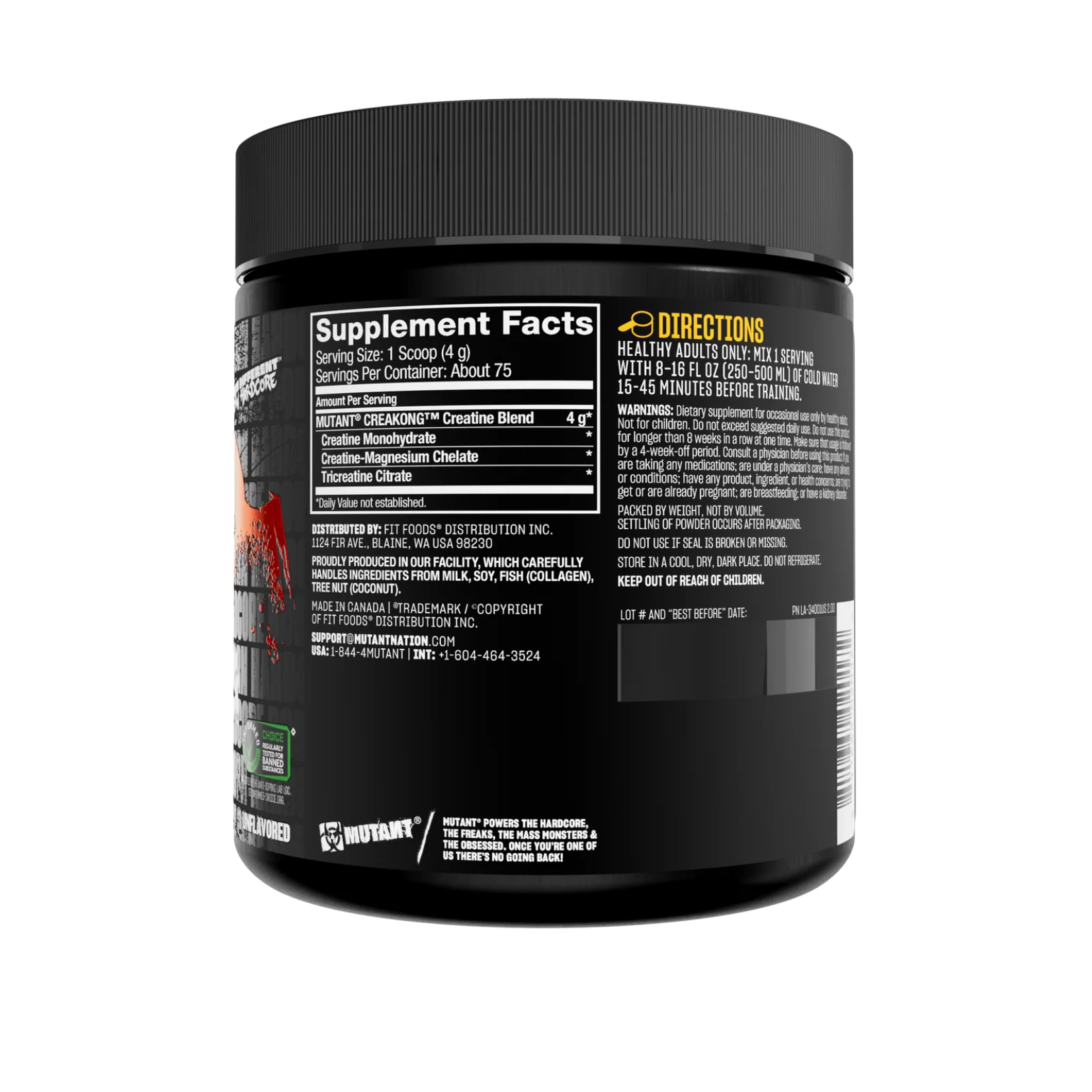 Mutant: CREAKONG - Advanced Creatine Formula