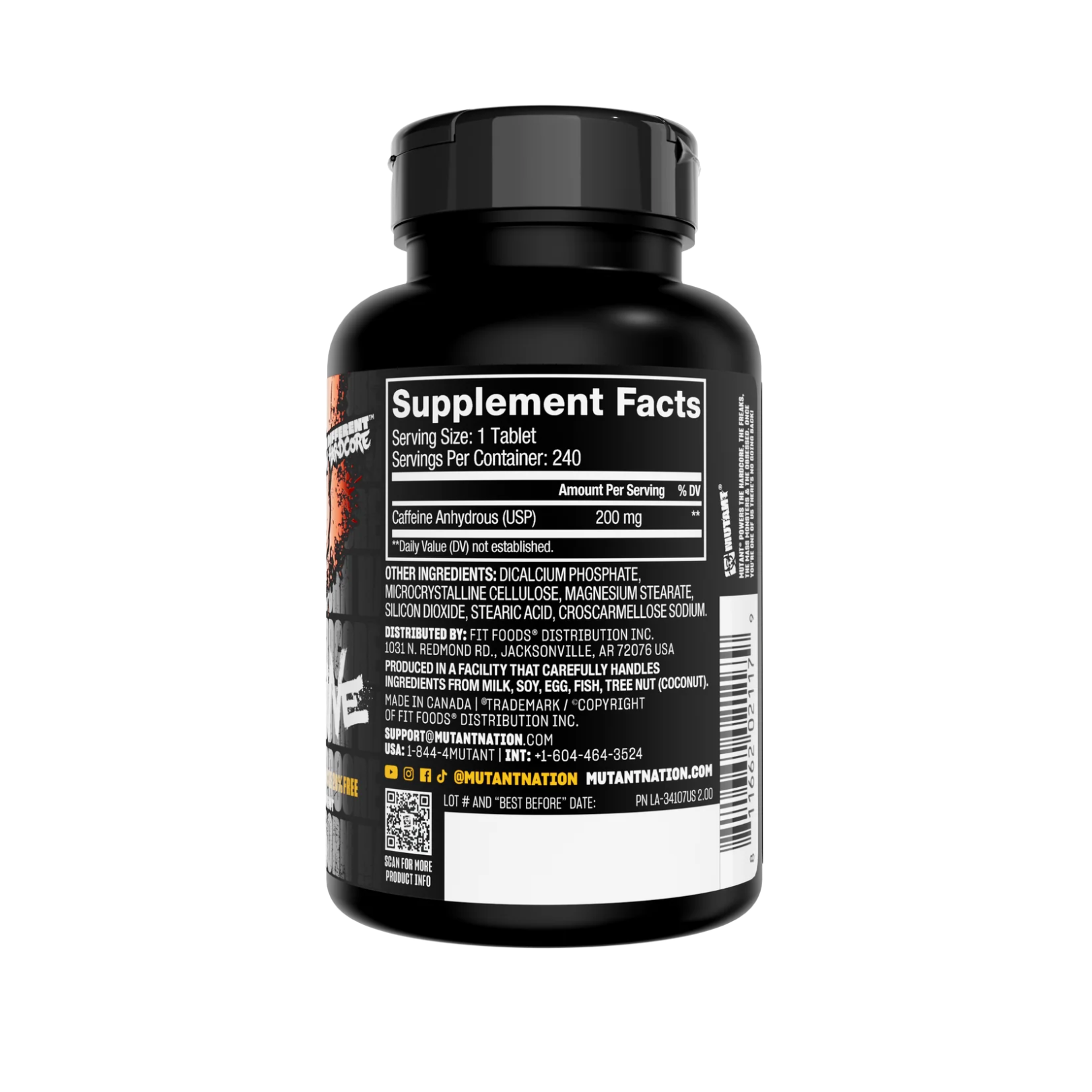 Mutant Caffeine Pills – 240 Viên nén