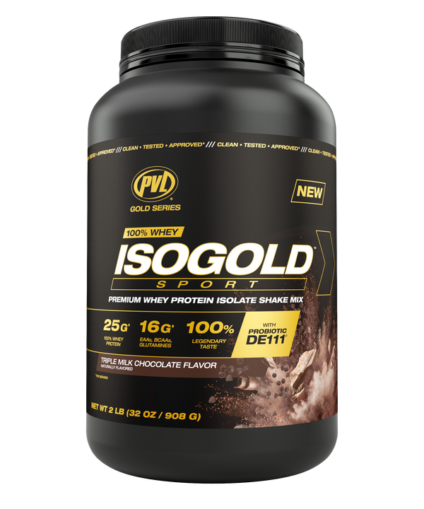 PVL ISOGOLD Sport Whey Protein Isolate - Triple Milk Chocolate 2 lb