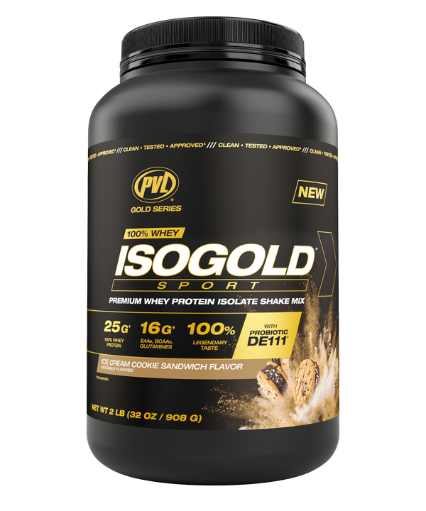 PVL ISOGOLD Sport Whey Protein Isolate - Ice Cream Cookie 2 lb