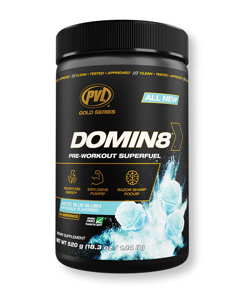 PVL DOMIN8 Pre-Workout Superfuel 520g