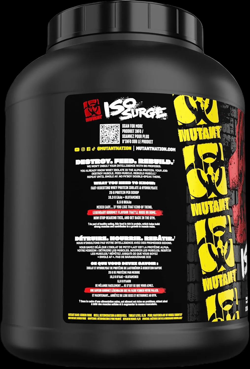 Sữa Protein Mutant ISO Surge 5LB Hương Vị Hỗn Hợp