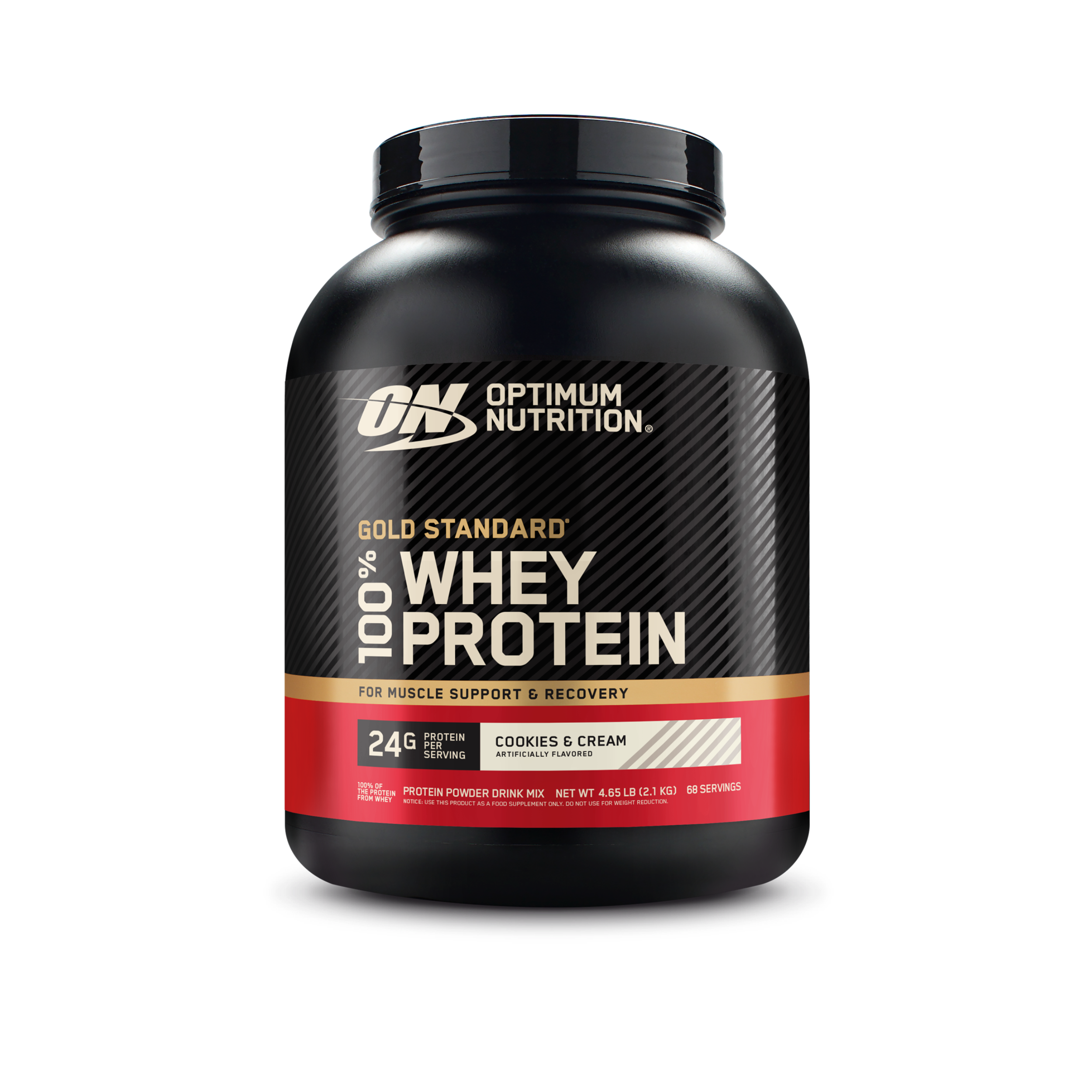 Optimum Nutrition Gold Standard Whey Protein - Cookies & Cream - 5 lb