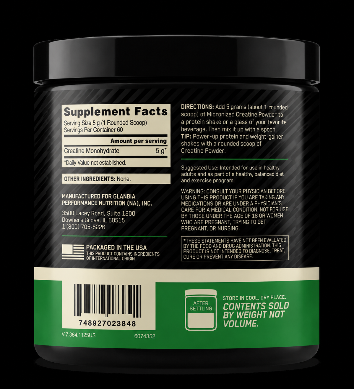 Optimum Nutrition Bột Creatine Vi Hóa 300g