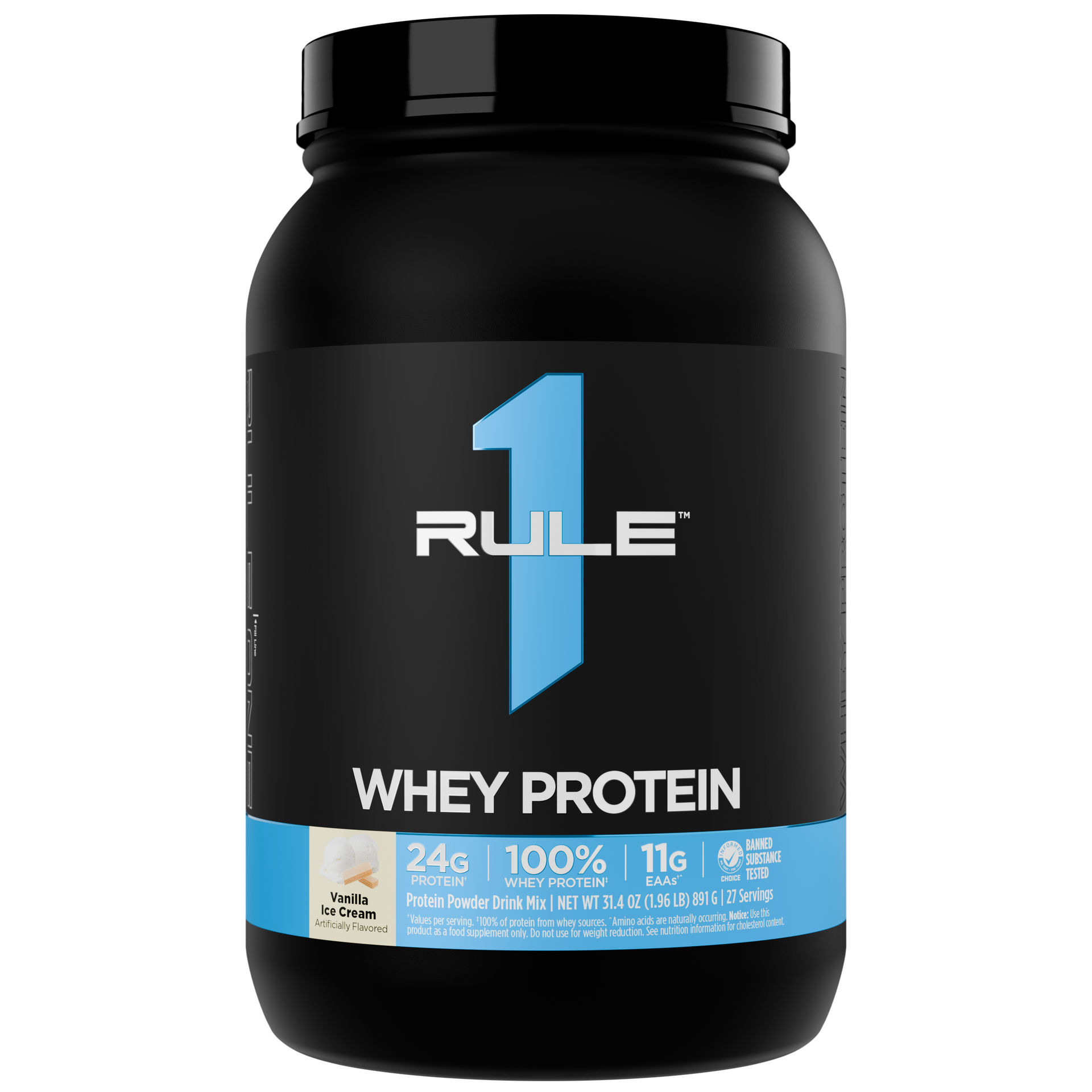 Rule One R1 Whey Protein 2 lb Vanilla Ice Cream
